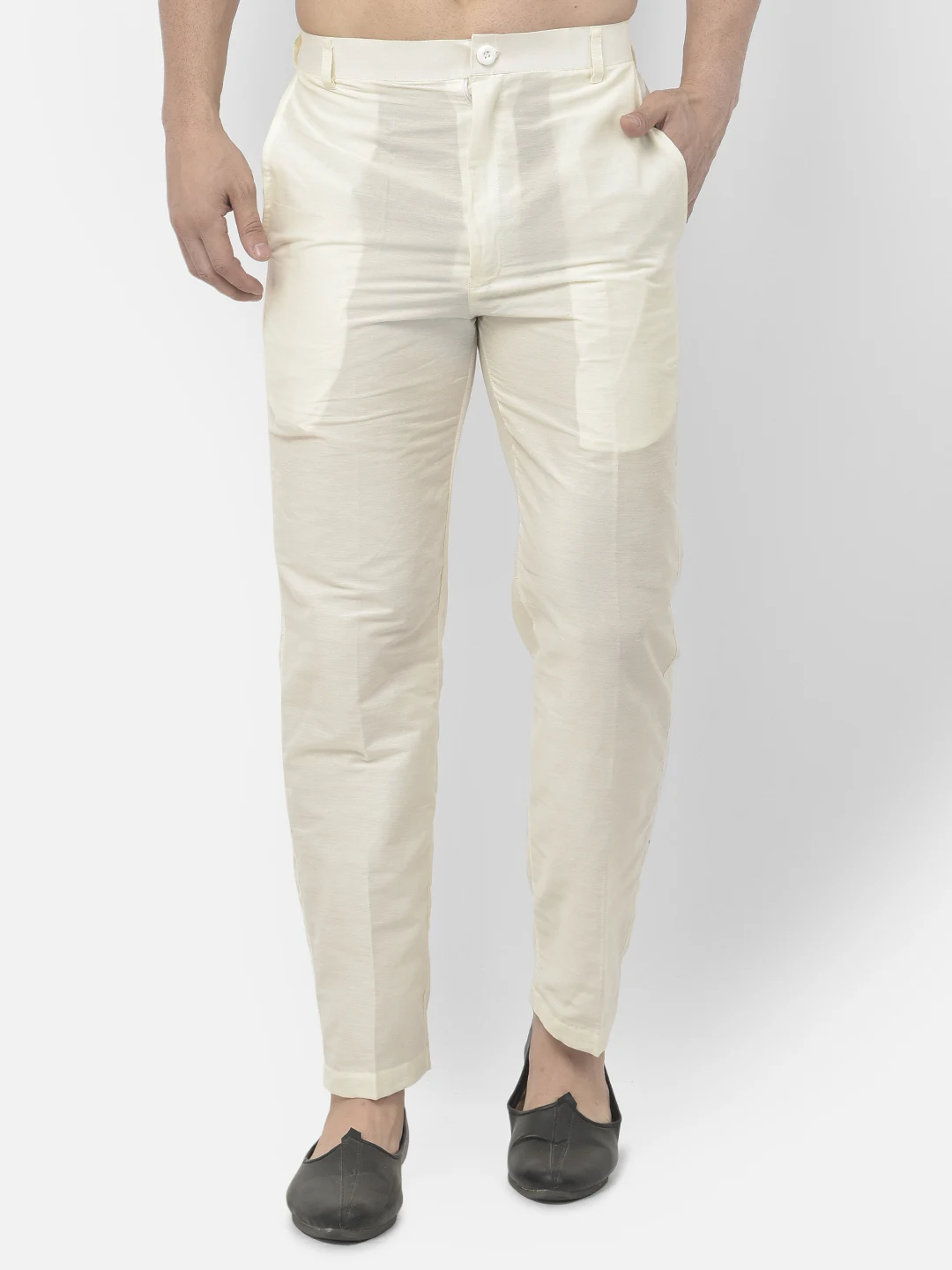Buy Off White Trousers & Pants for Men by Code 61 Online | Ajio.com